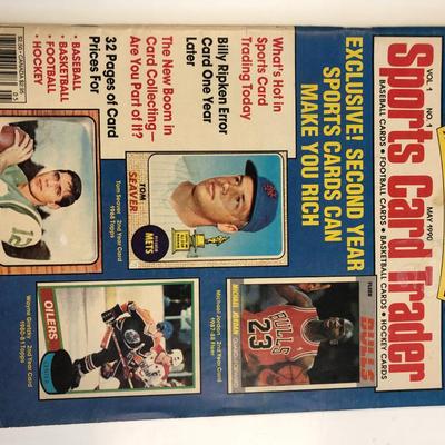 Sports Card Trader Premier Collector's Issue May 1990 Vol.1 No.1 Magazine
