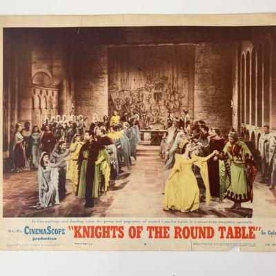Knights of the Round Table original 1954 vintage lobby card