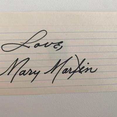 The Sound of Music Mary Martin original signature