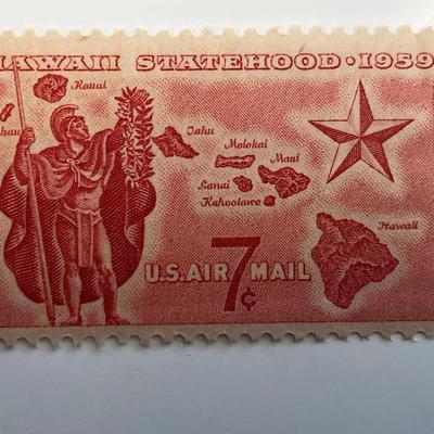 1959 7c Hawaii Statehood Stamp