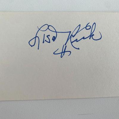 Lisa Rusk signature cut