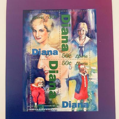 Lady Diana commemorative stamp set