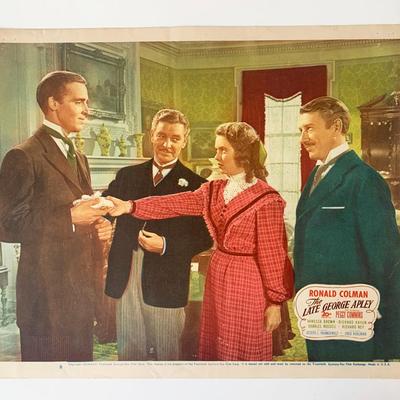 The Late George Apley original 1946 vintage lobby card