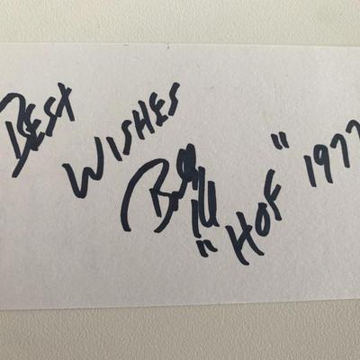 Billy Hardwick original signature