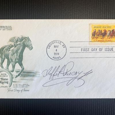Laffit Pincay signed first day cover