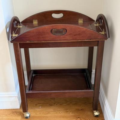 Bombay Company tea cart on casters