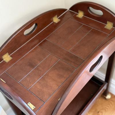 Bombay Company tea cart on casters