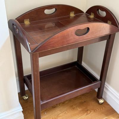 Bombay Company tea cart on casters