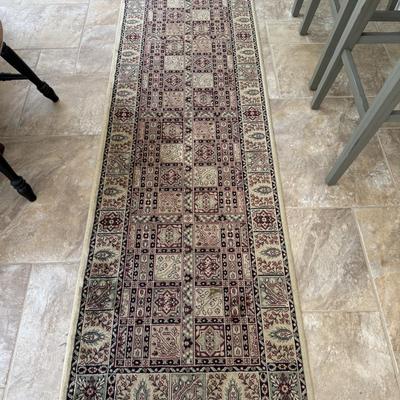 Cream and beige runner, wool