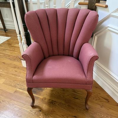 Pink armchair