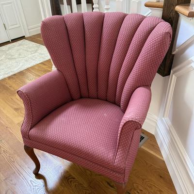 Pink armchair