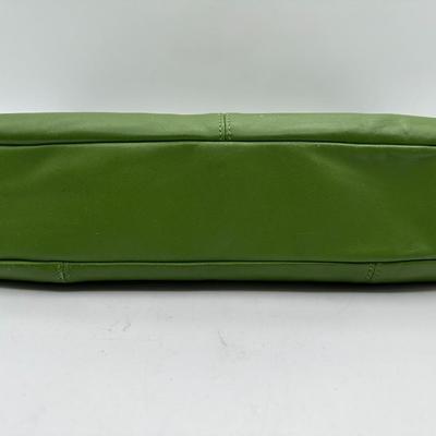 Coach Gallery Green Leather Tote Style Purse