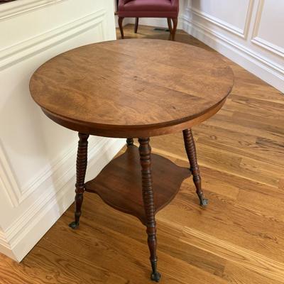 Round side table