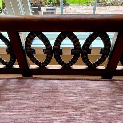 Gorgeous designer bench with like new fabric