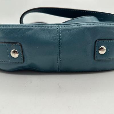 Teal Coach Zoe Hobo Teal Leather Purse