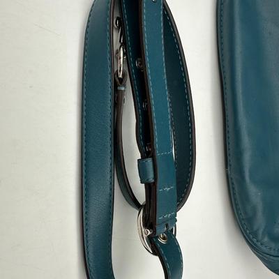 Teal Coach Zoe Hobo Teal Leather Purse