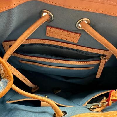 Dooney & Bourke Paint Splatter Vachetta Leather Bag