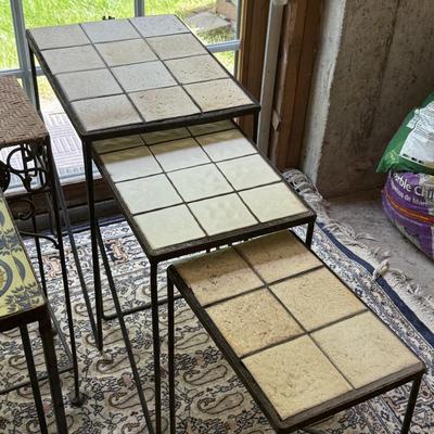 3 tile nesting tables