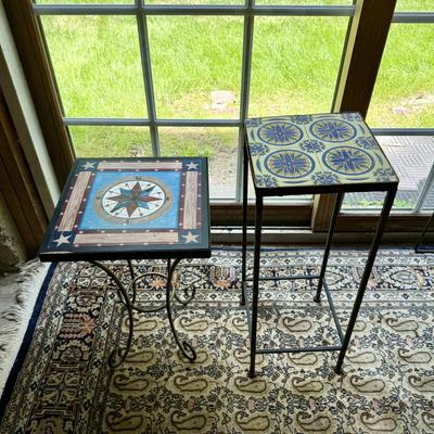 Two pretty side tables/plant stands