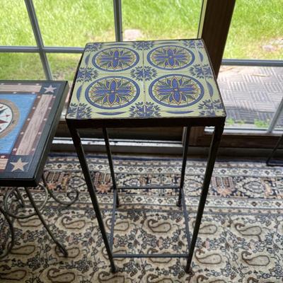 Two pretty side tables/plant stands