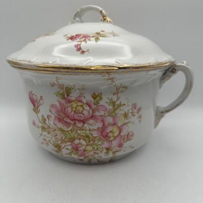 Antique Victorian Chamber Pot by Maddocks Works Royal Porcelain