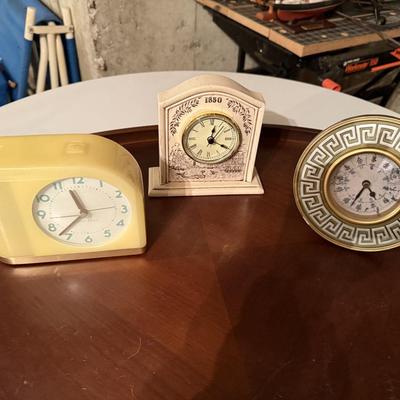 Three cool table clocks