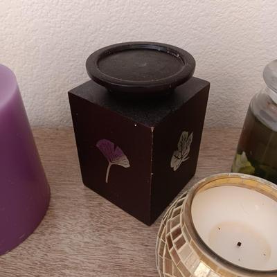 A VARIETY OF CANDLES
