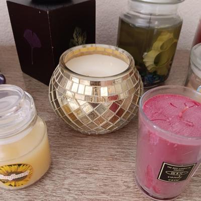 A VARIETY OF CANDLES