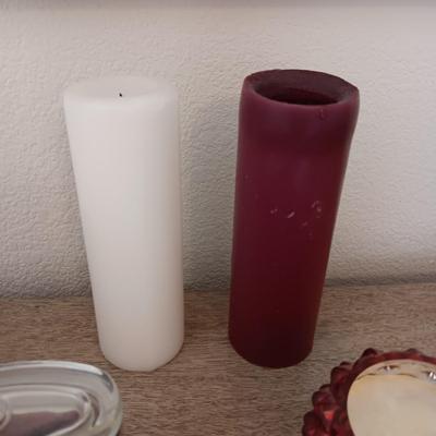 AN ASSORTMENT OF CANDLES