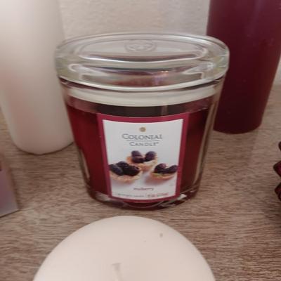 AN ASSORTMENT OF CANDLES