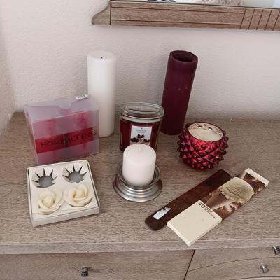 AN ASSORTMENT OF CANDLES