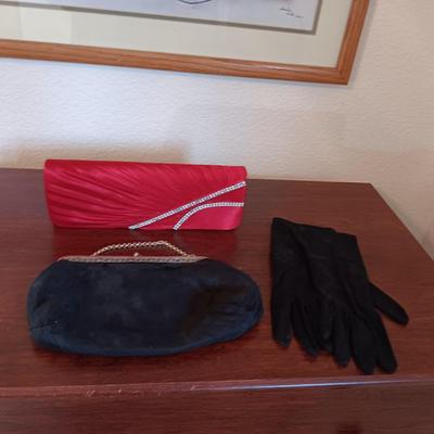 FANCY PURSES AND DRESS GLOVES