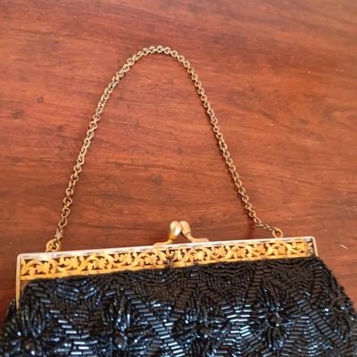 MARHILL CIGARETTE HOLDER AND BEADED PURSE