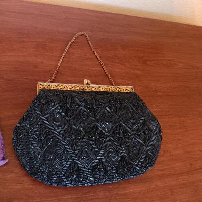 MARHILL CIGARETTE HOLDER AND BEADED PURSE