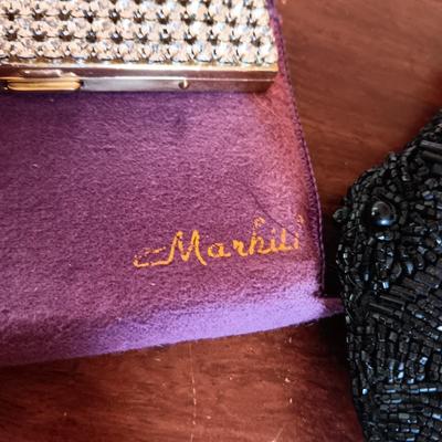MARHILL CIGARETTE HOLDER AND BEADED PURSE