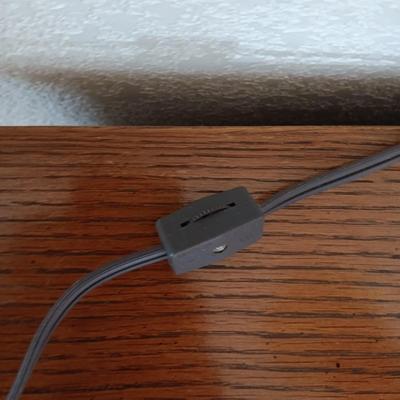 2 DRAWER NIGHT STAND WITH LAMP AND ALARM CLOCK