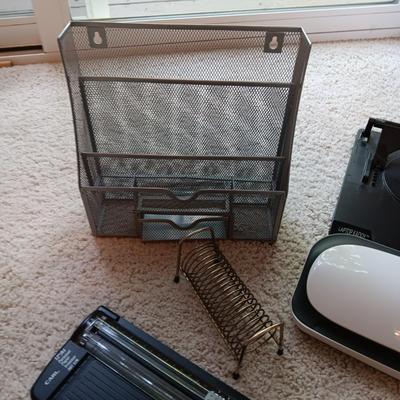 LAMINATOR. SMALL SHREDDER, PAPER CUTTER, DESK ORGANIZERS AND MORE