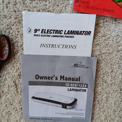 LAMINATOR. SMALL SHREDDER, PAPER CUTTER, DESK ORGANIZERS AND MORE