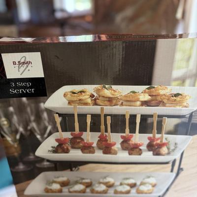 New three tray server and fondue set