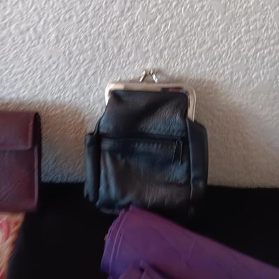 PERFUME BOTTLES, SCARVES, WALLET AND MORE
