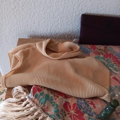 PERFUME BOTTLES, SCARVES, WALLET AND MORE
