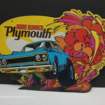 Plymouth Road Runner Metal Cutout Sign – Muscle Car Garage Decor