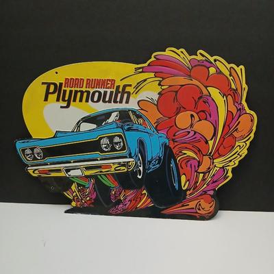 Plymouth Road Runner Metal Cutout Sign – Muscle Car Garage Decor