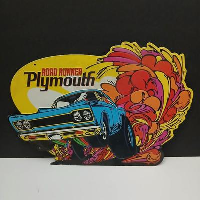Plymouth Road Runner Metal Cutout Sign – Muscle Car Garage Decor