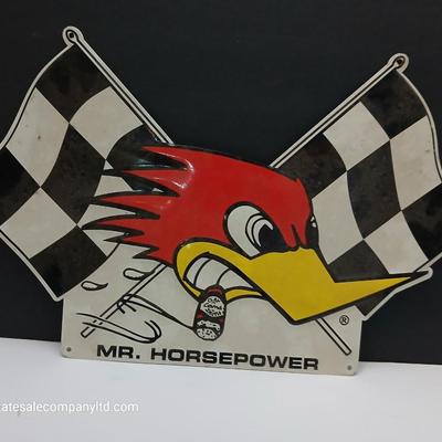 Mr. Horsepower Metal Sign – Clay Smith Cams Hot Rod Garage Decor