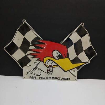 Mr. Horsepower Metal Sign – Clay Smith Cams Hot Rod Garage Decor