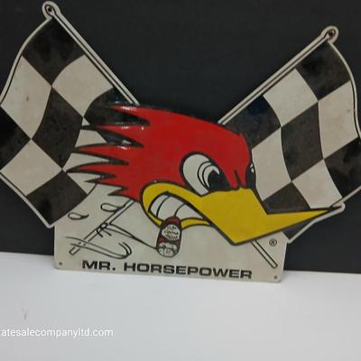 Mr. Horsepower Metal Sign – Clay Smith Cams Hot Rod Garage Decor