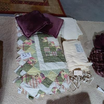 FULL SIZE COMFORTER, MATTRESS COVER AND ELECTRIC BLANKET