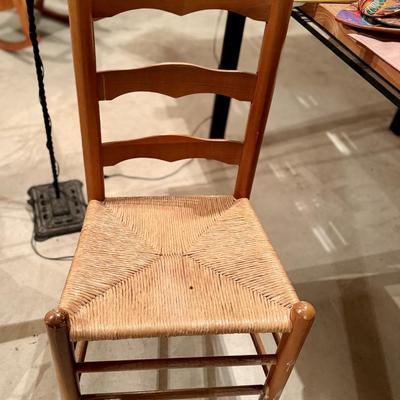 Rush seated rocking chair
