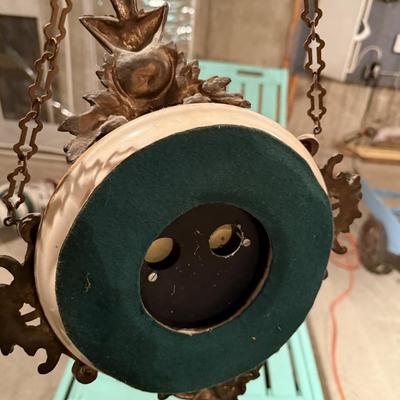 Brass antique hanging clock
